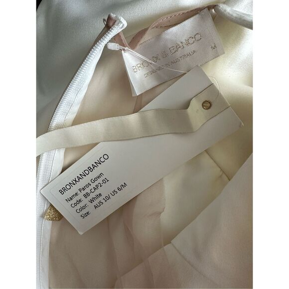 Bronx and Banco Paros Gown in White US 6 $620 - Picture 12 of 13